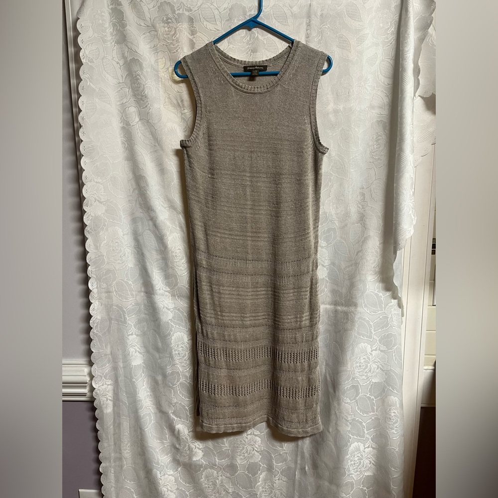 Tommy Bahama Sleeveless Knit Midi Dress in Taupe